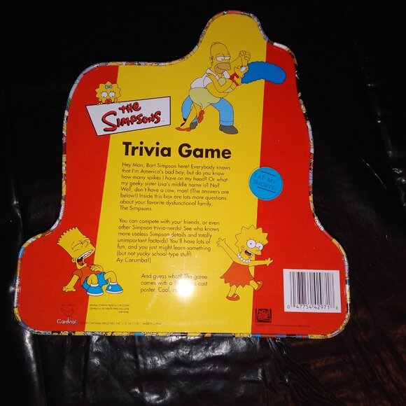 Simpsons Trivia Game with cast poster - Picture 8 of 9